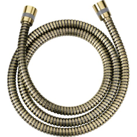Flexible de douche en acier doré mat 150 cm