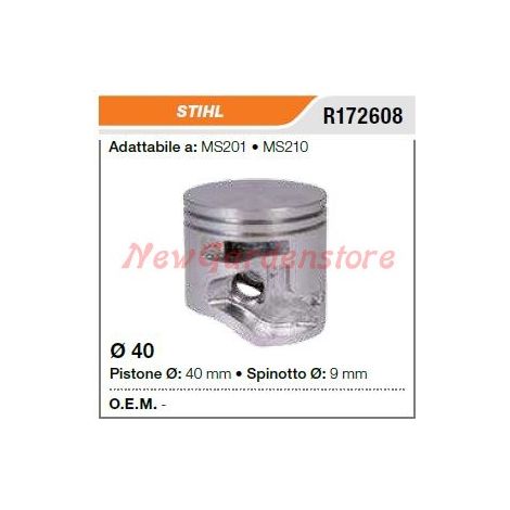 STIHL Kettensäge MS201 210 Kolbenbolzenabschnitte 172608