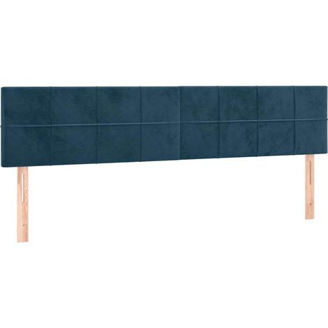Têtes de lit Bleu foncé 180 x 5 x 78/88 cm Velours (1/5)