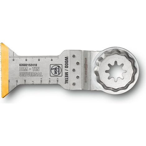 FEIN Sägeblatt E-Cut Bi-Metall mit TiN-Beschichtung, Länge 60 mm, Breite 44 mm, VE 50