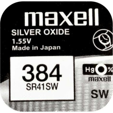 .Maxell 384 SR41SW Silver Oxide 1,55v.
.
.
.