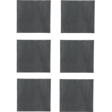 Plat de service en ardoise noire 20 x 20 cm (1/4)