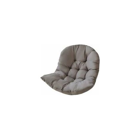 Cuscino per sedia, cuscino per sedia in rattan, cuscini per sedia rilassanti per altalena sospesa, cuscino per seduta a cesto per interni ed esterni, 80 x 120 cm, grigio - RWGalette de chaise..DEBUNS (1/3)