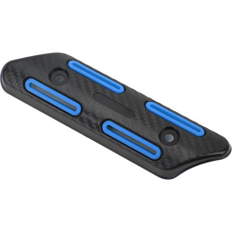 Pare-chaleur universel pour tuyau d'échappement de 27 à 51 mm, motos, quads, VTT, scooters, bleu (1/5)