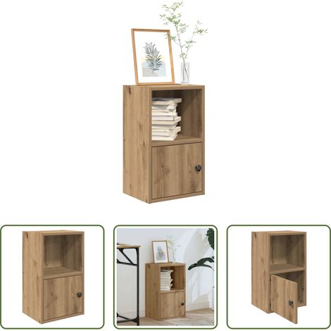 Bibliothèque - Bibliothèque chêne artisanal 31x24x52 cm bois d'ingénierie (1/5)