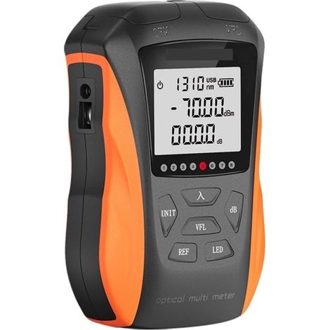 Compteur de puissance optique Compteur de puissance optique OPM à fibre optique outil FTTH, localisateur visuel de défaut VFL 5/15 km testeur RJ45, mini stylo à fibre rouge traqueur de câble Compteur (1/5)