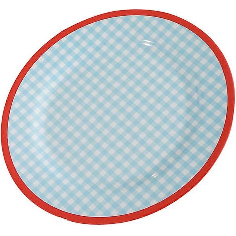Assiette plate de style rétro au design moderne et élégant, vaisselle de buffet, 22x22x2 cm, 1 ensemble. (1/5)