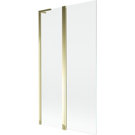 Mexen Mist L Duschwand 2-teilig 100 x 150 cm, transparent, gold - 8A9L-100-011-50-00 (1/5)