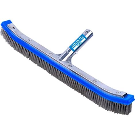 Tête De Brosse Piscine 45,7cm - Acier Inoxydable - Dos Aluminium Renforcé - Nettoyage Murs Et Sols Béton (1/5)