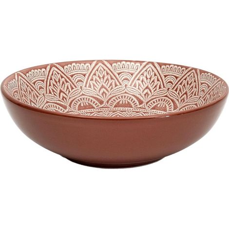 Lot de 6 Assiettes Creuses "Sahara" 18cm Terracotta (1/3)