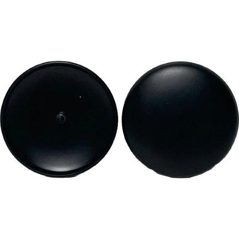 TERMINALE PER CORRIMANO TONDO NERO D.50 METALLO