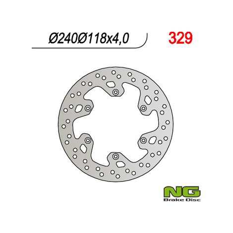 Disco de freno trasero 240x118x4 Suzuki RM 125/250 '99-'10, DRZ400SM '04-'10
