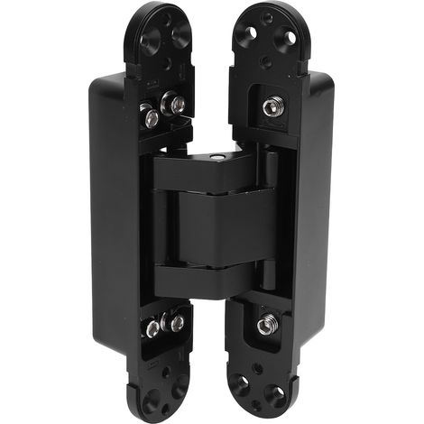 Paumelle encastrée sans bruit en alliage de zinc mat réglable 3 sens pour porte 35 mm (1 3/8 pouce) (1/5)