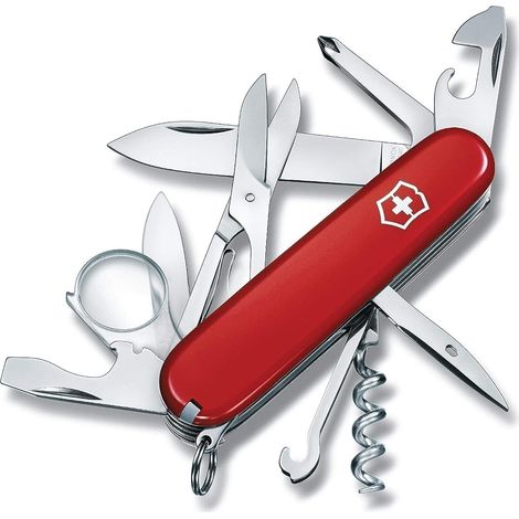 Victorinox Coltellino Pieghevole Multiuso 91mm Explorer Rosso (1/5)