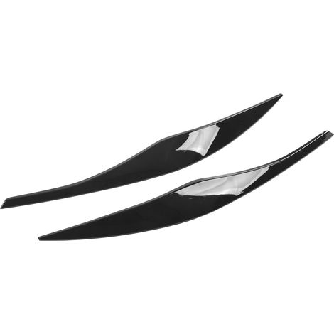 2x Scheinwerferblenden für BMW 3er E90 E91 Limousine/Touring 2005-2012, glänzend schwarz, Außenzierleiste, Autoersatzteil (1/5)
