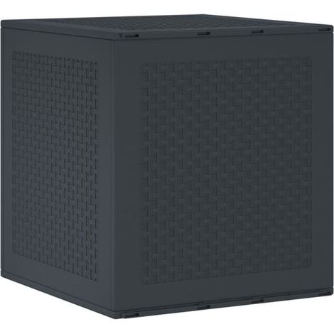 Boîte de Rangement 55 x 53 x 57 cm en Polypropylène, Couleur Anthracite (1/5)