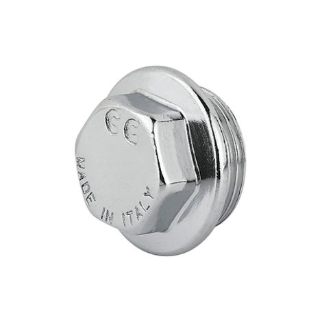 Tappo maschio ottone cromo  1/2CAVAL