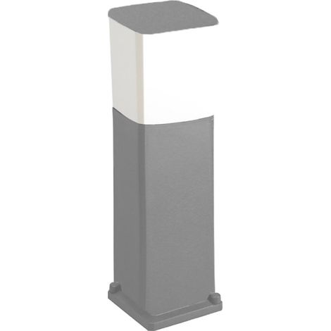 Lampioncino esterno top light como pa50 grigio e27 led resina