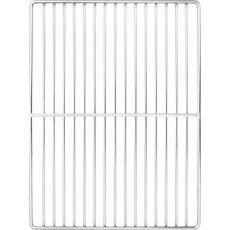 Grille de barbecue-Accessoires pour barbecue Argenté 40 x 30 cm Acier inoxydable (1/5)