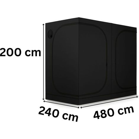 PR Growbox 480x240x200 cm Growzelt Indoor Pflanzenzelt Gewächshaus (1/5)