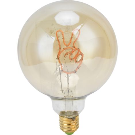 Ampoule rétro G125, ampoule LED Edison E27/E26, 4 W, lumière chaude (1/5)