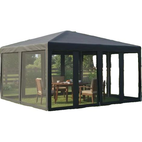 Carpa para fiestas, construcción duradera, fácil montaje, verde militar (1/2)