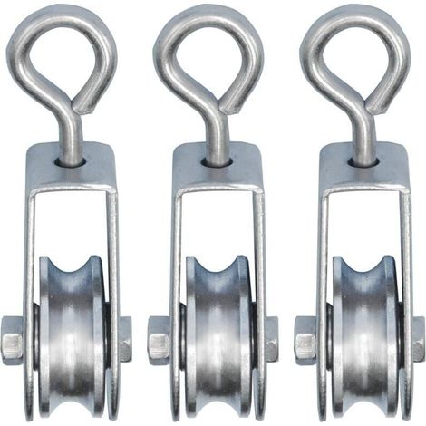 Bardusch-3 Mini Poulie avec Roulements à Billes, ø 28mm, pour corde de 6 mm, Roulement 30kg (1/5)