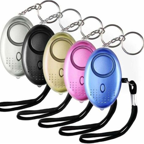 Nazalus-Vente chaude-Alarme Personnelle, 5 Pièces 130DB Porte Cle Alarme d'urgence avec Torche Anti Agression for Femmes, Enfants, Personnes âgées (1/5)