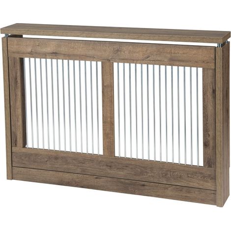 Cache-radiateur Cristian 3120 TOPKIT largeur 120 cm Grand Cache-radiateur classique Chêne Puccini (1/5)