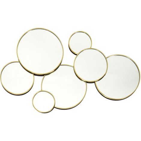 AURA GOLD runder dekorativer Spiegel