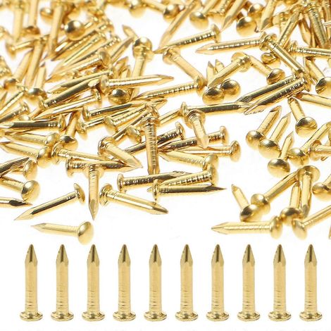Kit de 200 clous en cuivre (petits clous de finition, clous de toiture, clous pour panneaux et ardoises)-0.25X0.8cm (1/3)