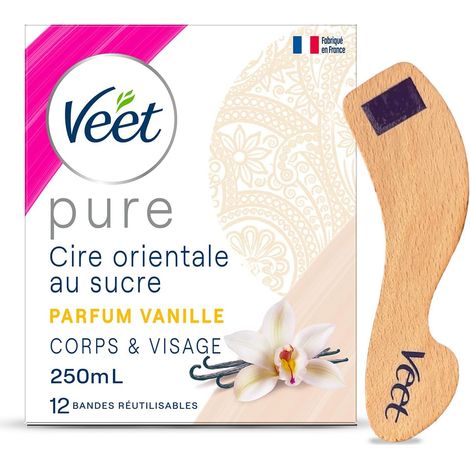 PURE - Cire Chaude au Sucre et Vanille - Epilation Sans Bande, Vanille, 250 ml (1/5)