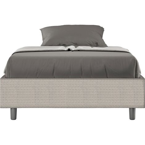 Letto 1 Piazza e Mezzo Sommier 120x200 cm Senza Rete Azelia Labirinto 01 Bianco (1/5)