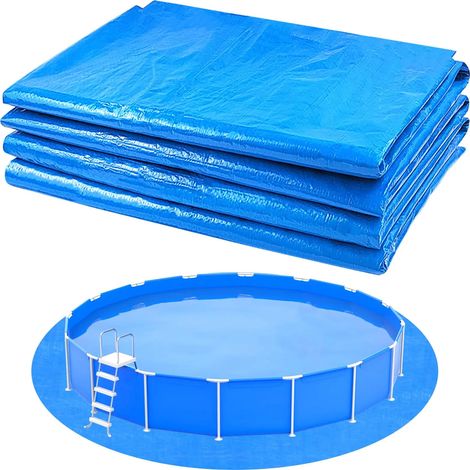 Yexexinm Tapis de piscine rond en tissu 5 m R (1/5)