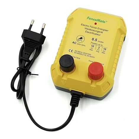 Electrificateur de Clôture Électrique 230V sur Secteur, puissance de 0,5 Joule, portée de 1 à 5 km, pour contenir les animaux domestiques et la volaille (0.5J) (1/5)