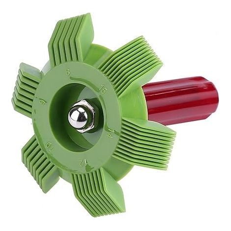 Peigne à ailettes de climatiseur, Nettoyeur de redresseur de radiateur, Outil de réparation ca de Brosse de Nettoyage d'aileron de condenseur, Peigne d'évaporateur de condenseur ca (1/5)
