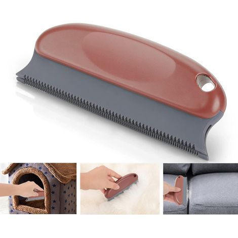 Brosse pour poils d'animaux, brosse anti-poils de chien pour tapis, vêtements et meubles (1/5)