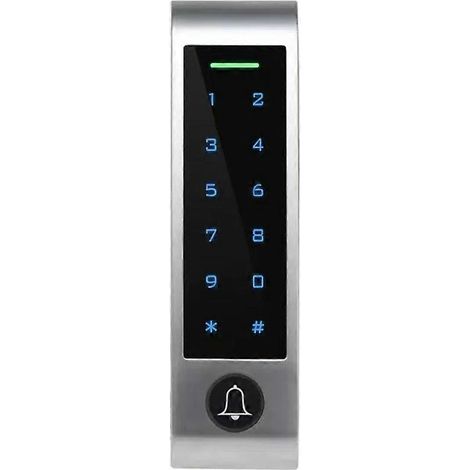Serrure de porte intelligente WiFi avec reconnaissance d'empreintes digitales, clavier RFID, télécommande WiFi étanche, idéale pour la sécurité de votre domicile (HF4 HF4). (1/5)