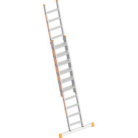 Layher Topic 1032 Stufenschiebeleiter 2x10 Stufen (1/4)