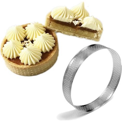 Trois moules à gâteaux ronds de 20 cm en acier inoxydable, adaptés à la décoration DIY de gâteaux mousse, tartes, pizzas et autres desserts  ustensiles de cuisine pour la pâtisserie. (1/4)