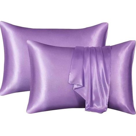 Lot de 2 taies d'oreiller - microfibre brossée douce et facile d'entretien - infroissable et résistante aux couleurs - 51 x 76 cm - Gris foncé (1/5)