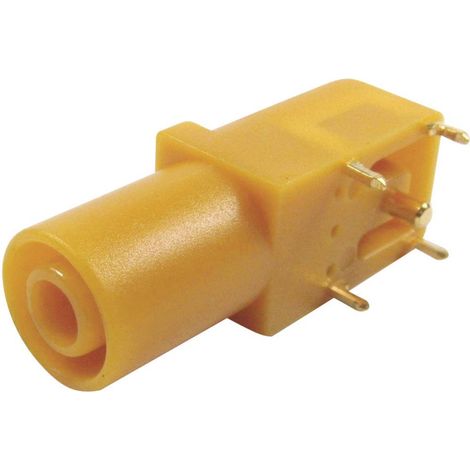 Cliff FCR7350Y Douille de sécurité femelle, coudé Ø de la broche: 4 mm jaune 1 pc(s) W90847 (1/2)