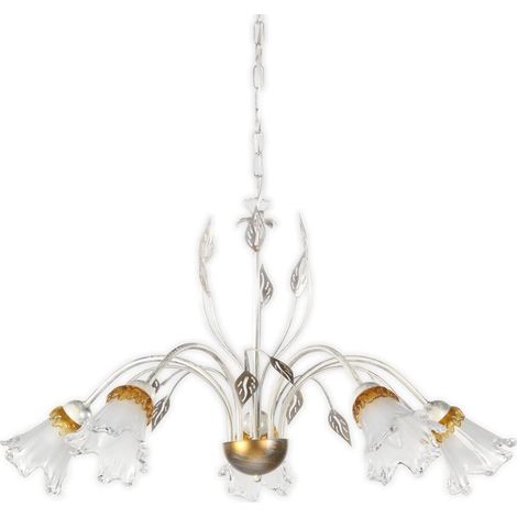 Lustre, Métal, Argent, 3 luci (1/4)