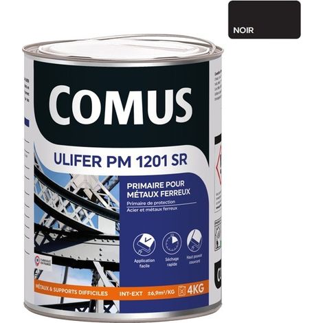 ULIFER PM 1201 SR - NOIR 4 KG Primaire pour métaux ferreux - COMUS (1/3)