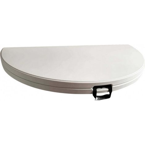 TAVOLO CATERING 150CM PIEGHEVOLE STRUTTURA METALLO VERNICIATO E PIANO ABS BIANCO (1/4)