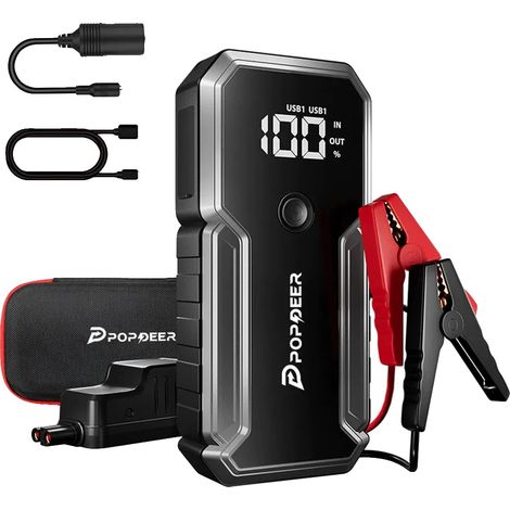 Avviatore di emergenza per auto, corrente di picco 3000 A, doppia uscita USB, PD-J02 (1/2)