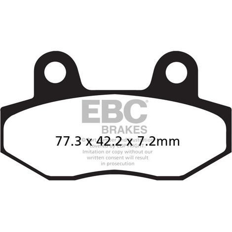 Pastillas de freno para scooter EBC SFA086HH (juego para 1 disco)