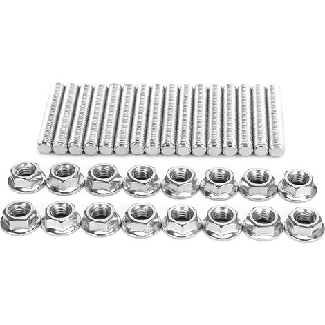 Eosnow Kit d'écrou de collecteur d'échappement en acier inoxydable Kit N811313-S431 Fit pour Ford 4,6 5,4 litres V8 (1/5)