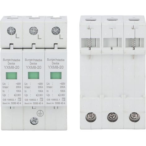 Parafoudre triphasé 420 V, dispositif de protection domestique ignifugé (1/5)