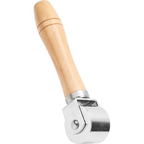 Rouleau à Bords en Cuir Artisanal - Outil de Maroquinerie DIY avec Poignée en Bois - 26mm pour Finition Pro